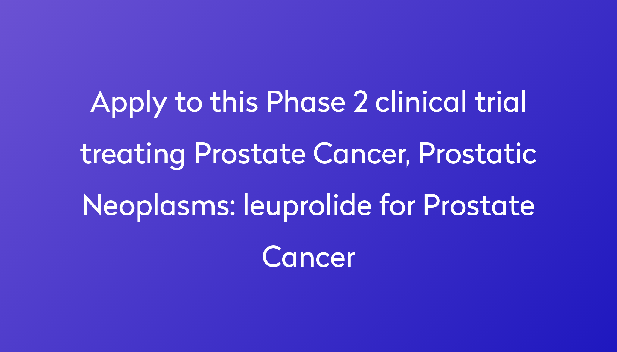 leuprolide-for-prostate-cancer-clinical-trial-power